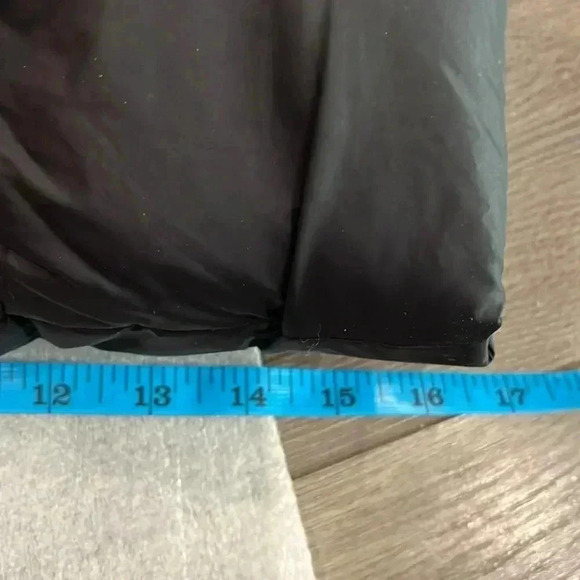 [S] Zara short puffer coat black orange green quilted color  blocking - Picture 12 of 12